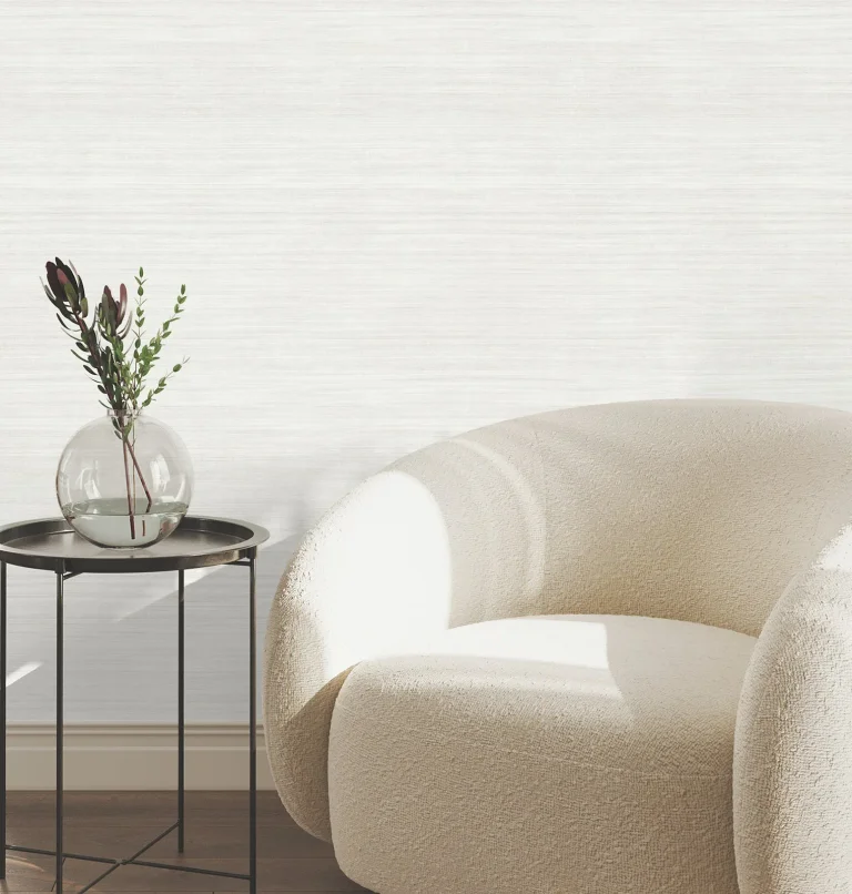Silk Essence Faux Fabric Wallpaper - Dove — Image 4
