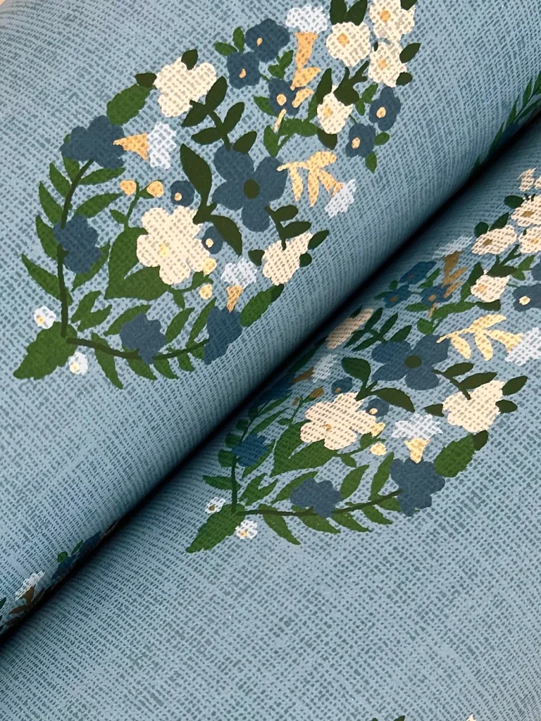 Rifle Paper Co. Paisley Wallpaper - Blue — Image 2