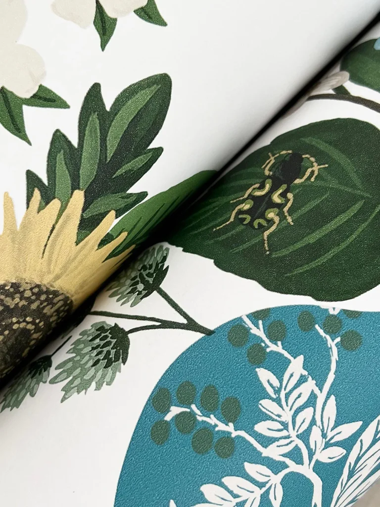Rifle Paper Co. Flower Studies Wallpaper - Blue Multi — Ảnh 3