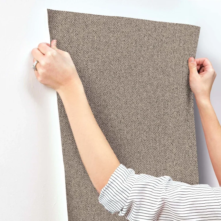 Tailored Chevron Wallpaper - Latte