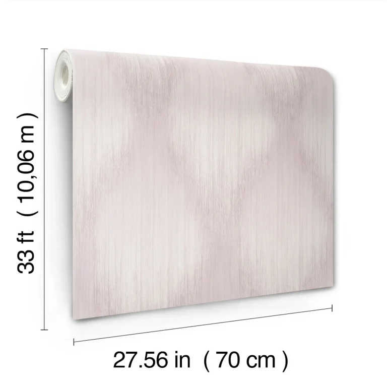 Starfall Metallic Ikat Wallpaper - Mauve — Ảnh 4