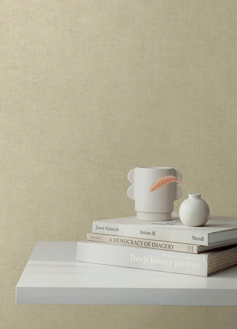 Nuovo Faux Linen Wallpaper - Taupe — Ảnh 5