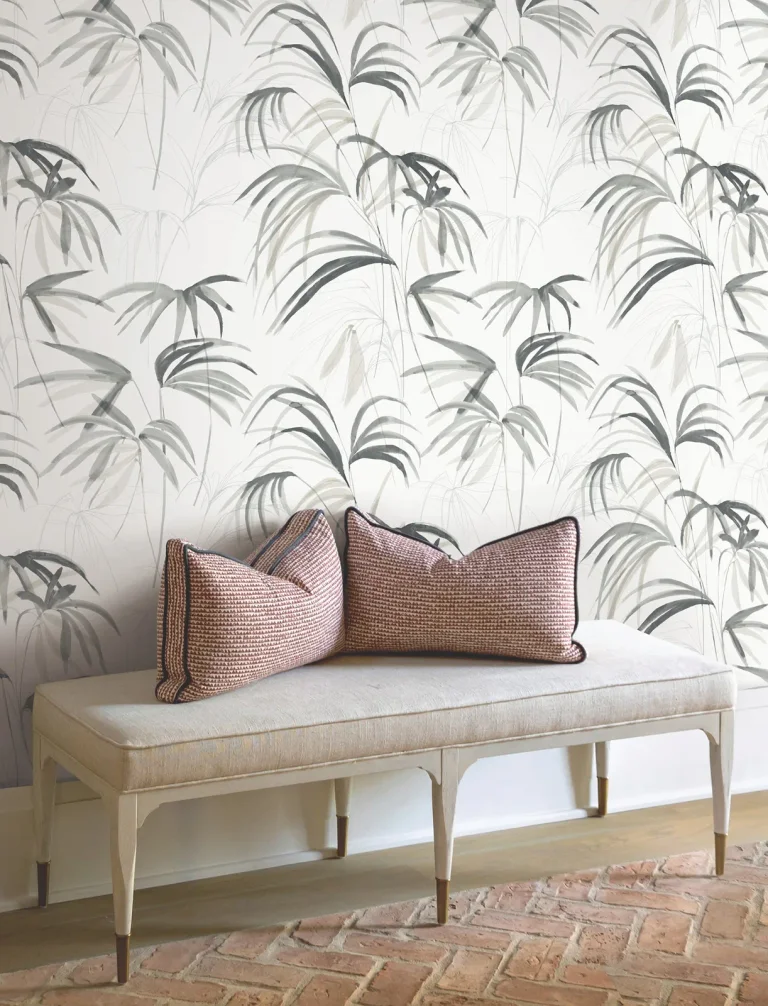 Candice Olson Inky Palms Peel and Stick Wallpaper - Black — Ảnh 5