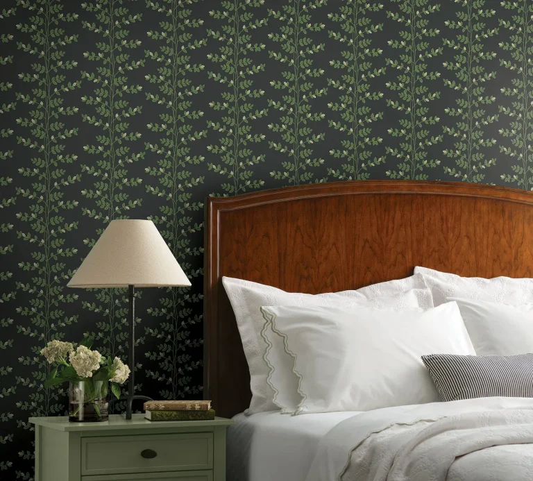 Rifle Paper Co. Climbing Vine Wallpaper - Black — Ảnh 5