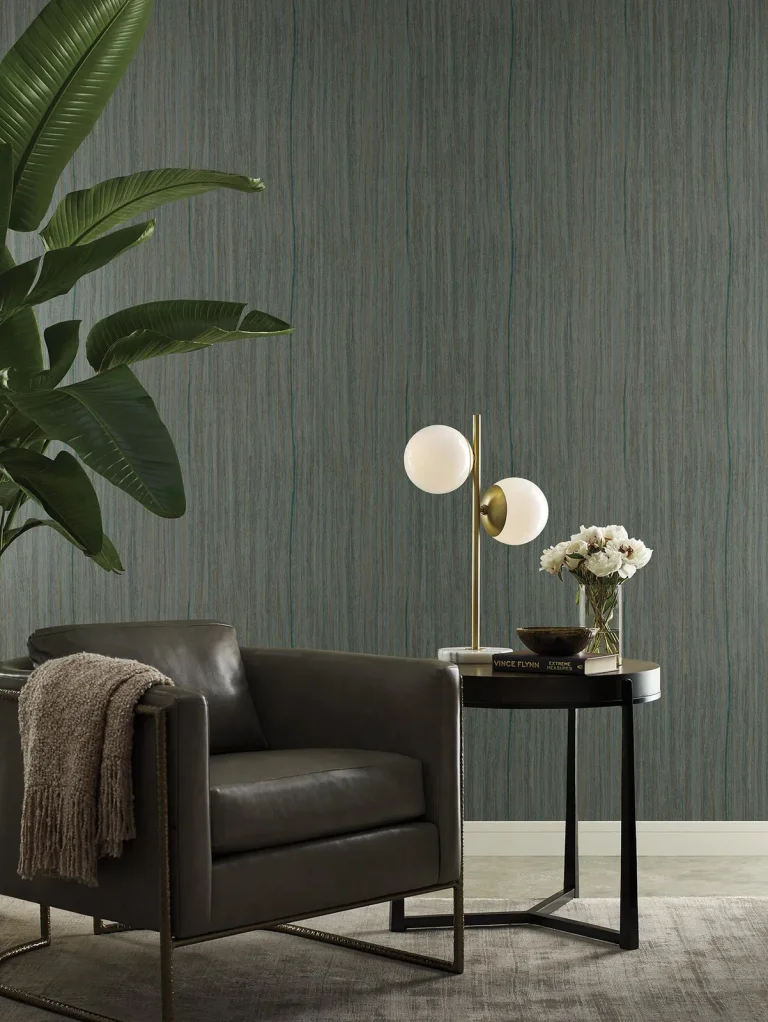 Wistman Stripe Wallpaper - Teal — Ảnh 2