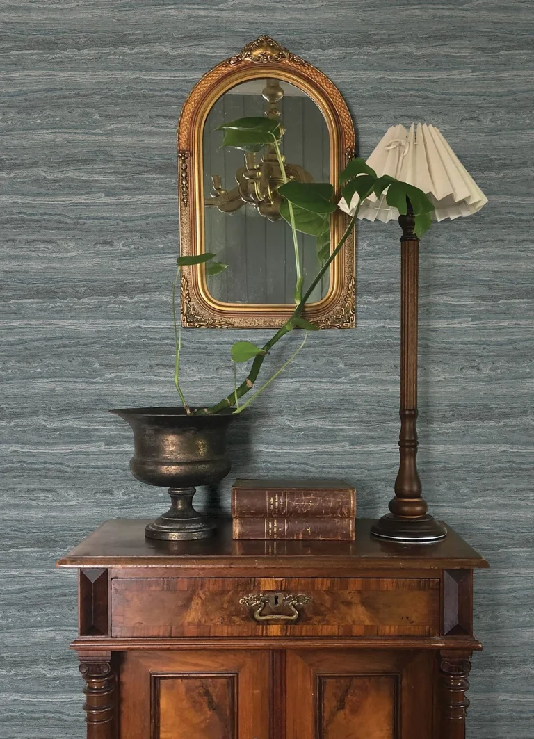 Chris Loves Julia Lyman Striated Wallpaper - Blue — Image 2