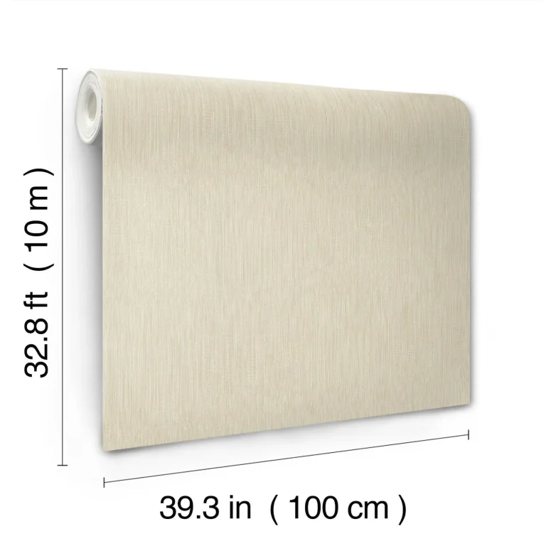 Linen Wallpaper - Beige — Ảnh 2