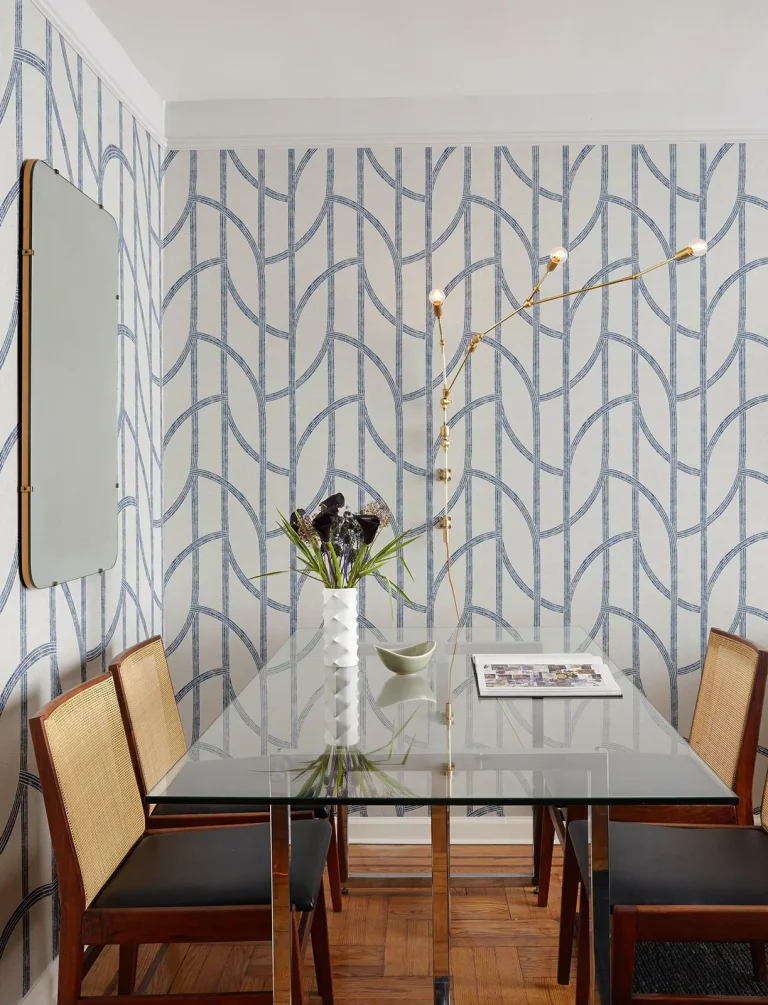 Harlow Curved Contours Wallpaper - Indigo — Ảnh 5