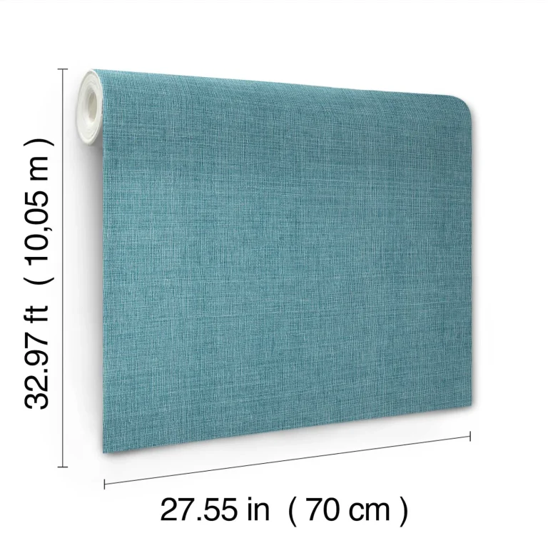 Alba Open Weave Wallpaper - Turquoise — Ảnh 5