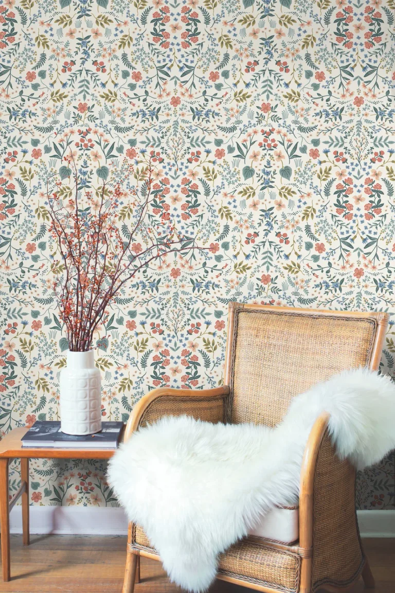 Rifle Paper Co. Wildwood Wallpaper - Rose Multi — Ảnh 3