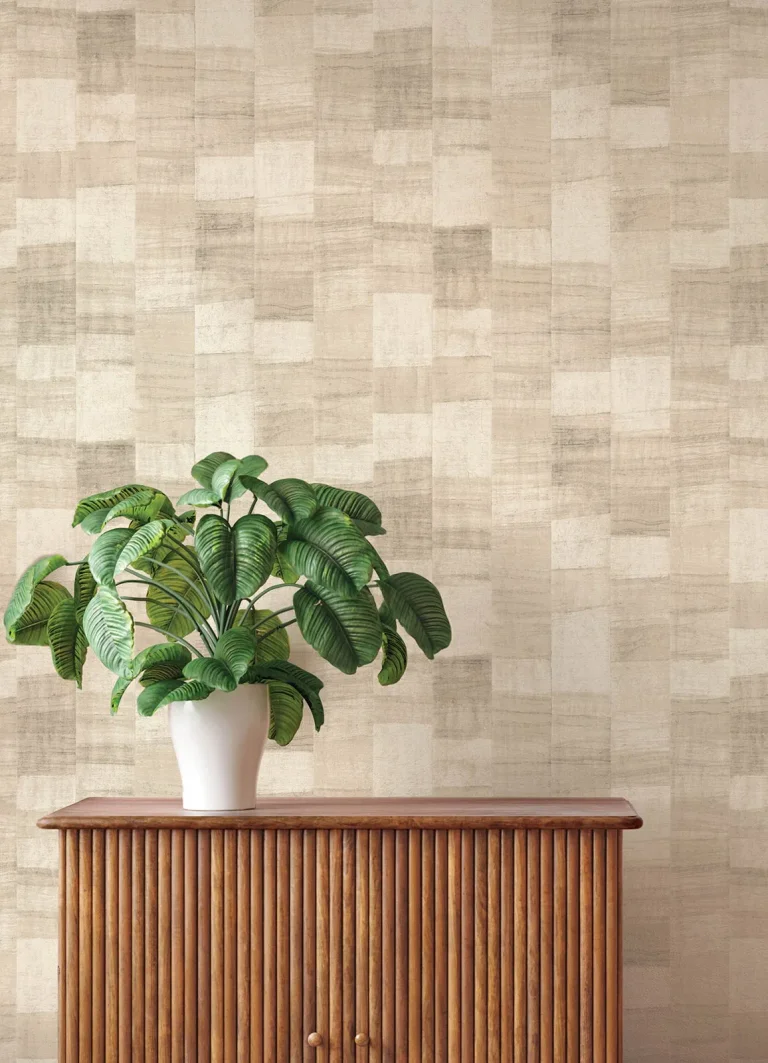 Ivo Block Stripe Wallpaper - Beige — Ảnh 3