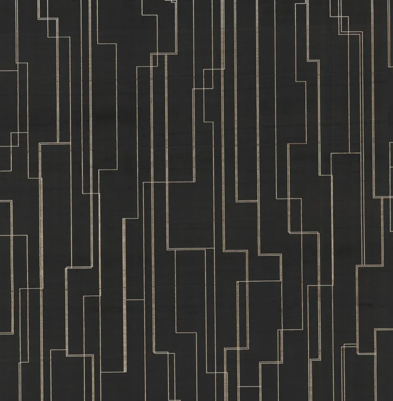 Ronald Redding Inlay Line Wallpaper - Black — Ảnh 4