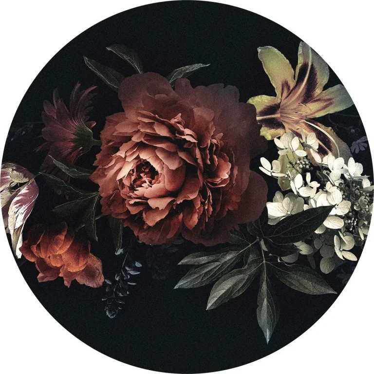 Flower Bouquet - Wall Mural 5435 - 4 Panel - 192cm x 260cm — Ảnh 6
