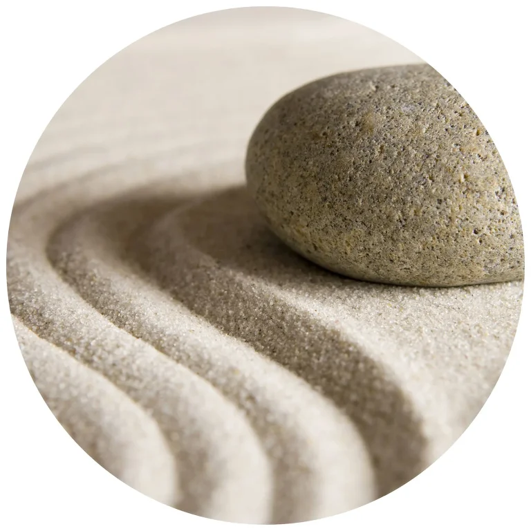 Stone in Sand - Wall Mural 5563 - Round - 144cm diameter — Ảnh 2