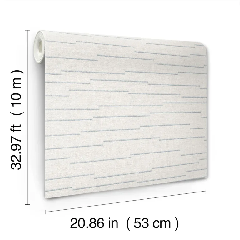 Latitude Striated Wallpaper - Ivory — Ảnh 5