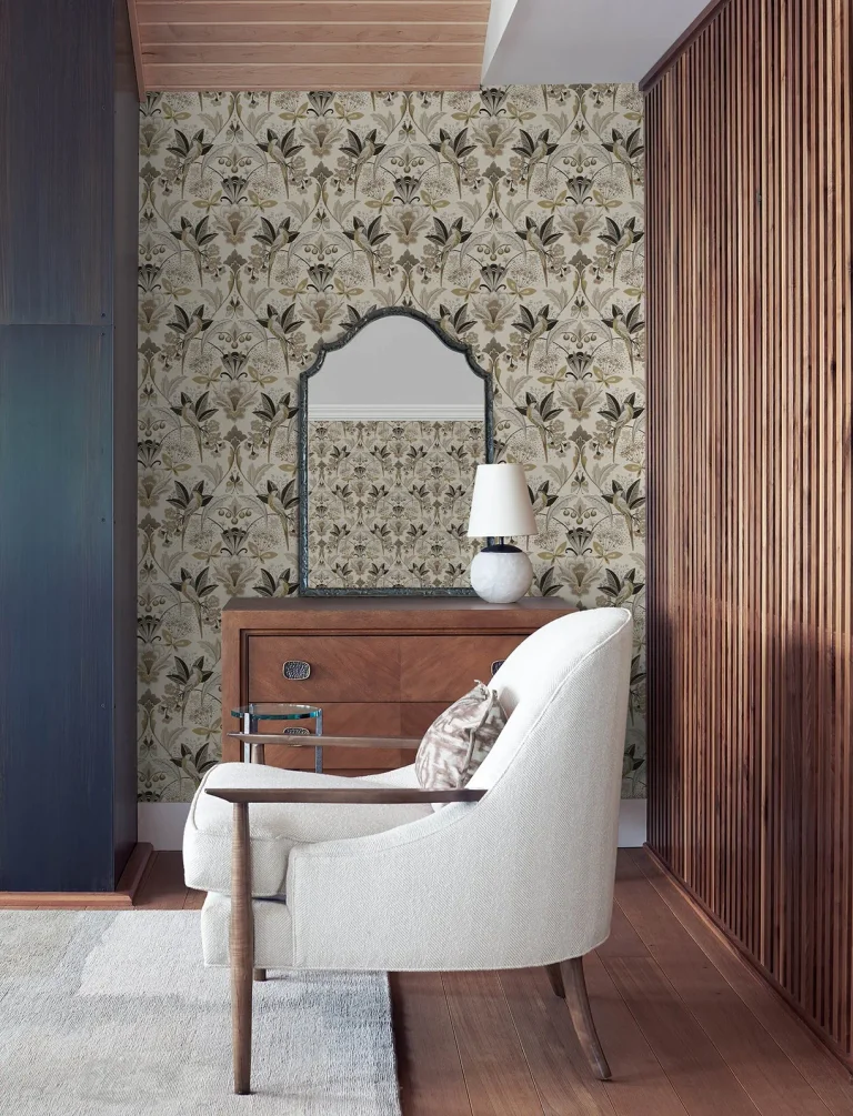 Bernadette Garden Wilderness Wallpaper - Black — Ảnh 5