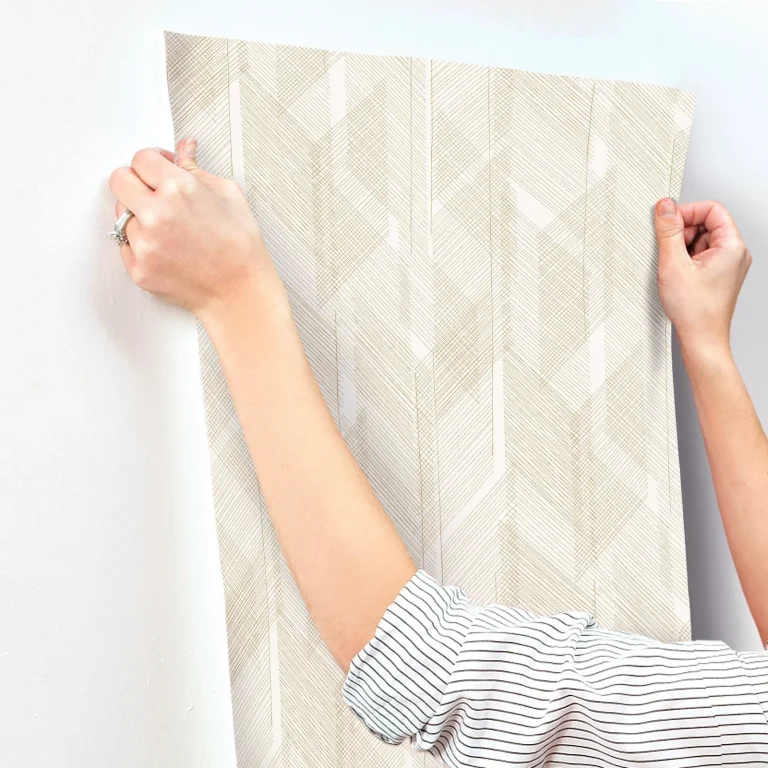 Bryant Crosshatch Wallpaper - Gold — Ảnh 7