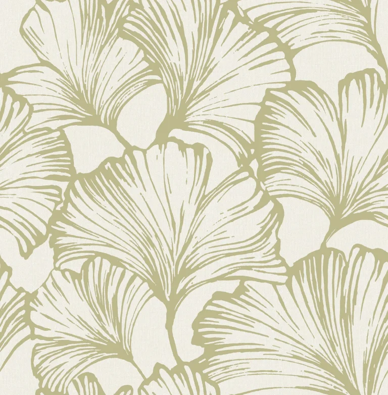 Kyoto Ginkgo Leaf Wallpaper - Moss — Ảnh 4