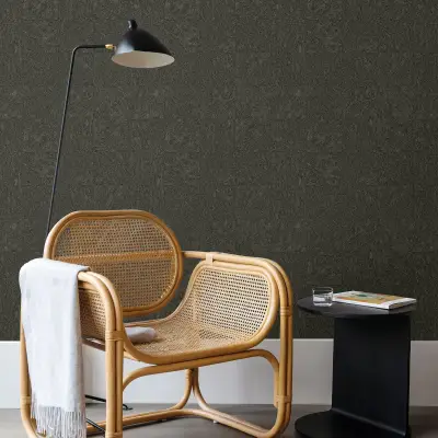 Flannery Animal Hide Wallpaper - Espresso