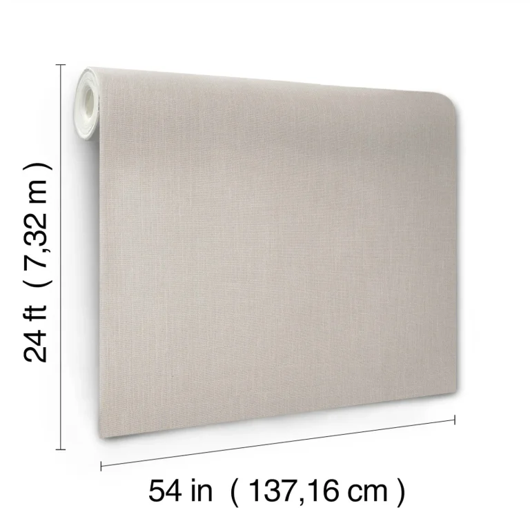 Ronald Redding Classic Linen Wallpaper - Grey — Ảnh 4