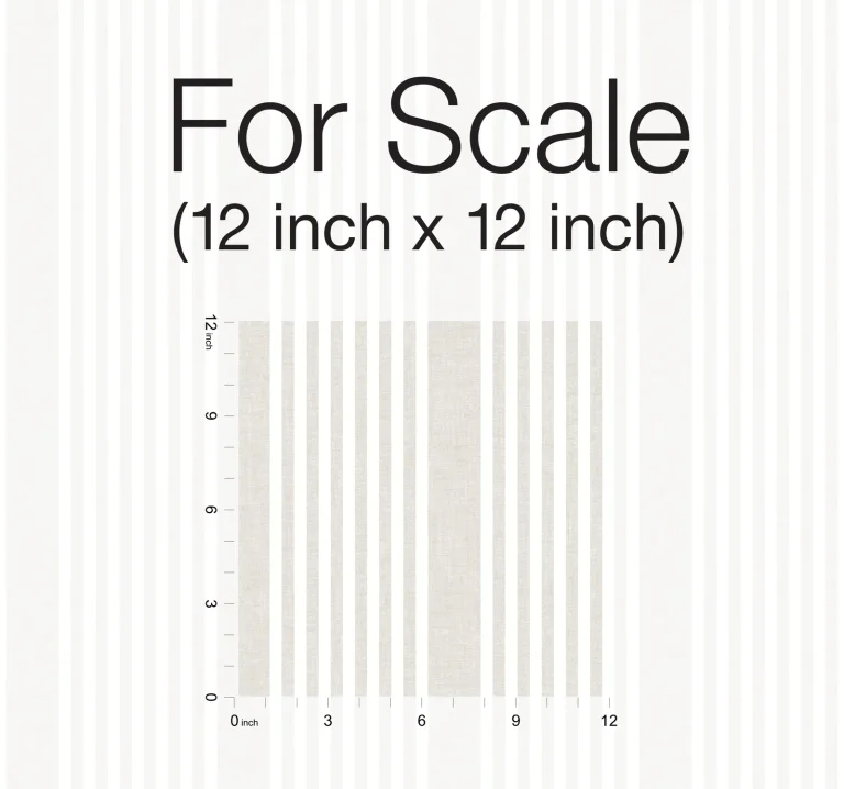 French Linen Stripe Peel and Stick Wallpaper - Linen — Image 6