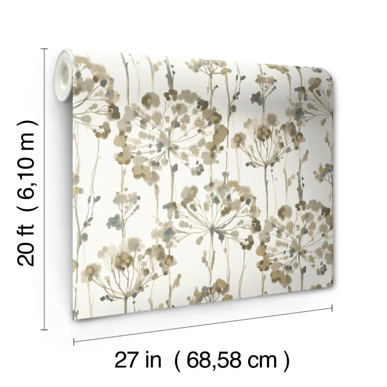 Flourish Peel and Stick Wallpaper - Neutral — Ảnh 4
