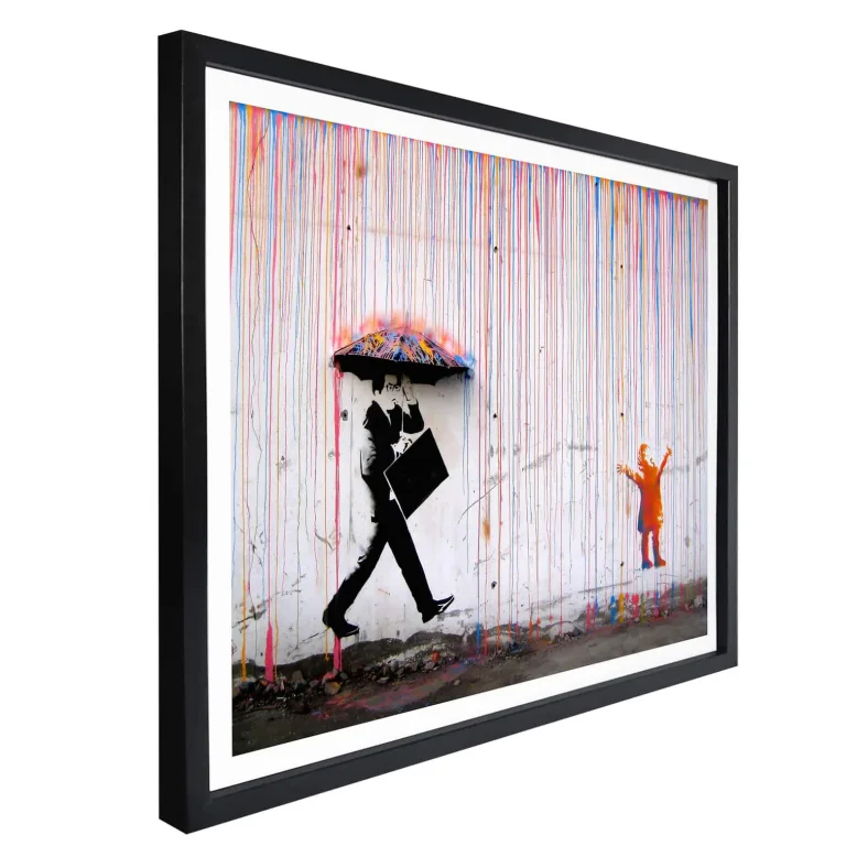 Banksy - "Coloured Rain" Poster - 30 x 24cm — Ảnh 2