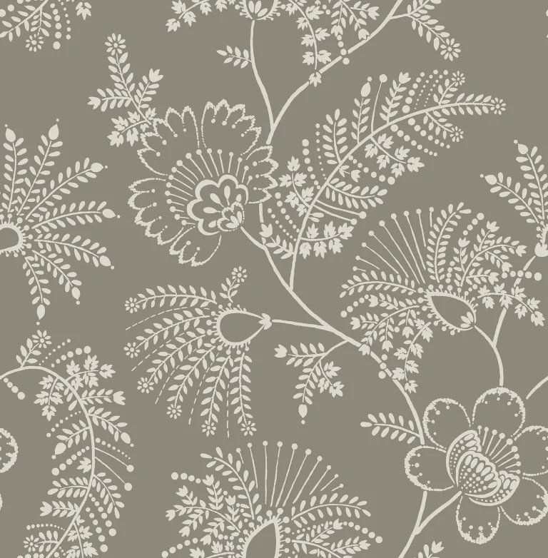 Maeve Jacobean Trail Wallpaper - Grey — Ảnh 4