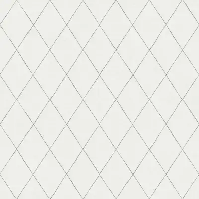 Rhombus Geometric Wallpaper - Grey