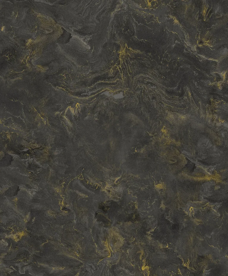 Meness Metallic Marbling Wallpaper - Black — Ảnh 3