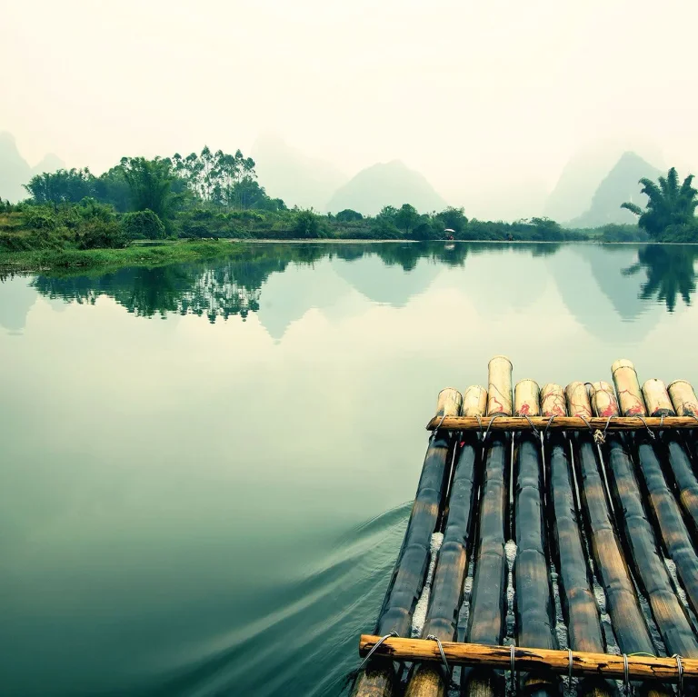 Raft Trip in China - Wall Mural 5503 - 8 Panel - 384cm x 260cm — Ảnh 5
