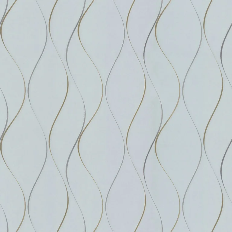 Wavy Stripe Wallpaper - Light Blue — Ảnh 3