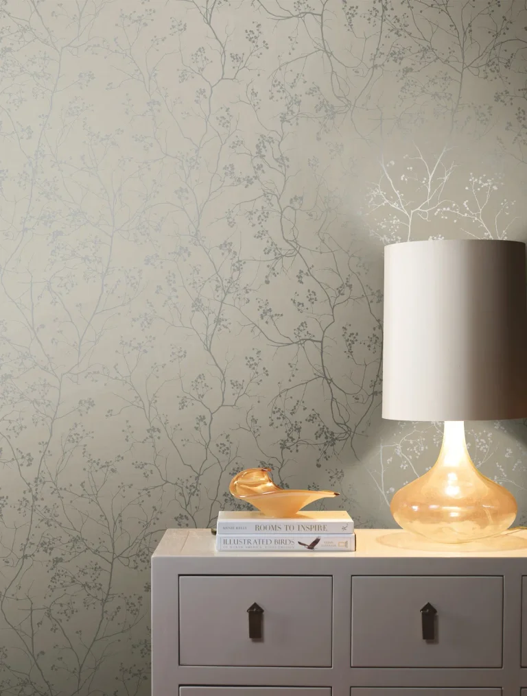 Luminous Branches Wallpaper - Grey/Silver — Ảnh 4