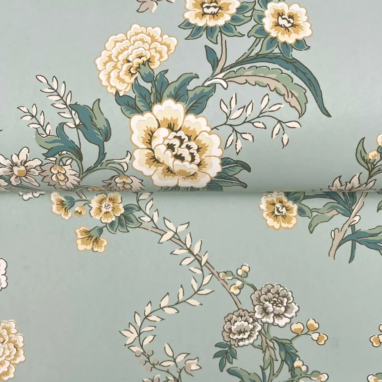 Genevieve Floral Trail Wallpaper - Blue — Ảnh 3