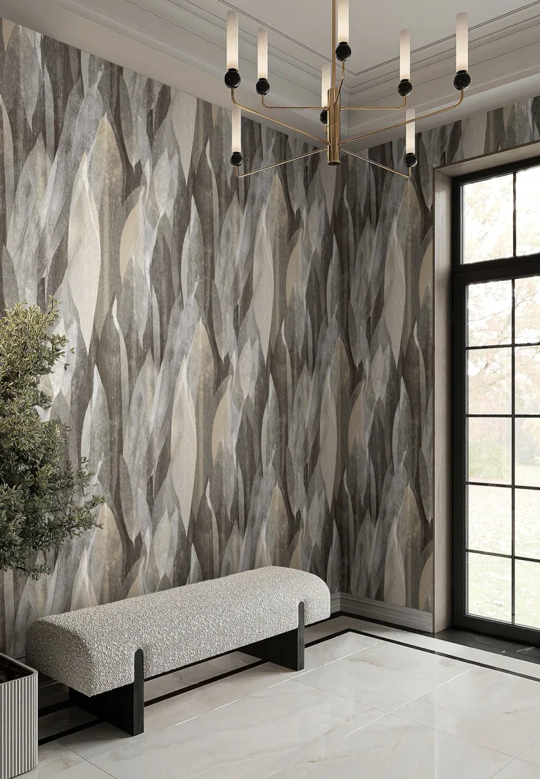 Candice Olson Shimmering Canopy Wallpaper - Charcoal — Ảnh 4