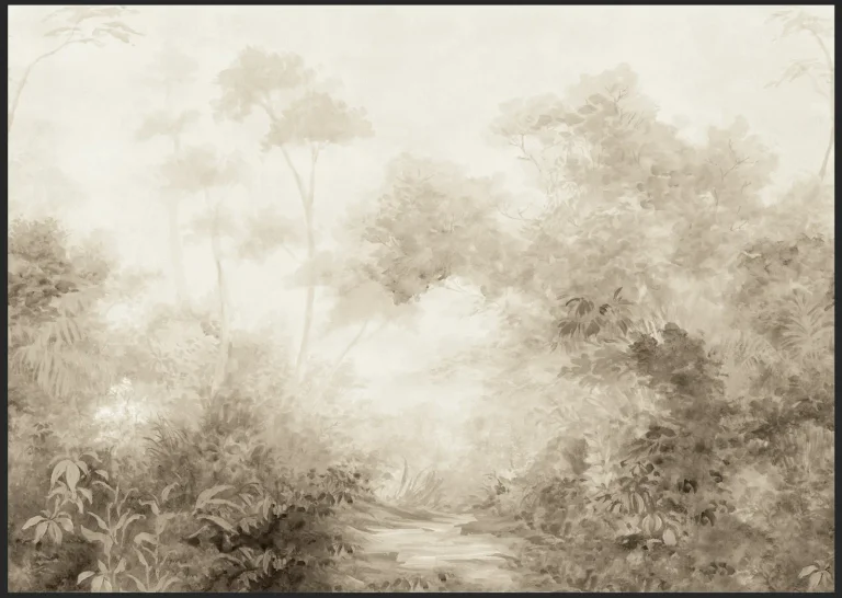 Magnolia Home Woodlands Wall Mural - Sepia — Ảnh 2
