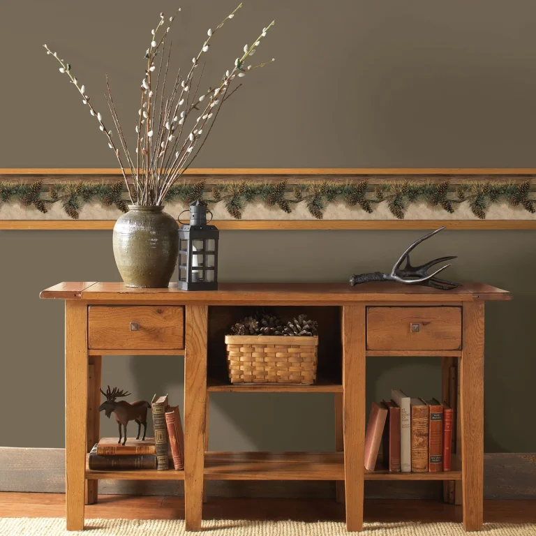 Chesapeake Pine Hill Branches Wallpaper Border - Pine — Ảnh 3