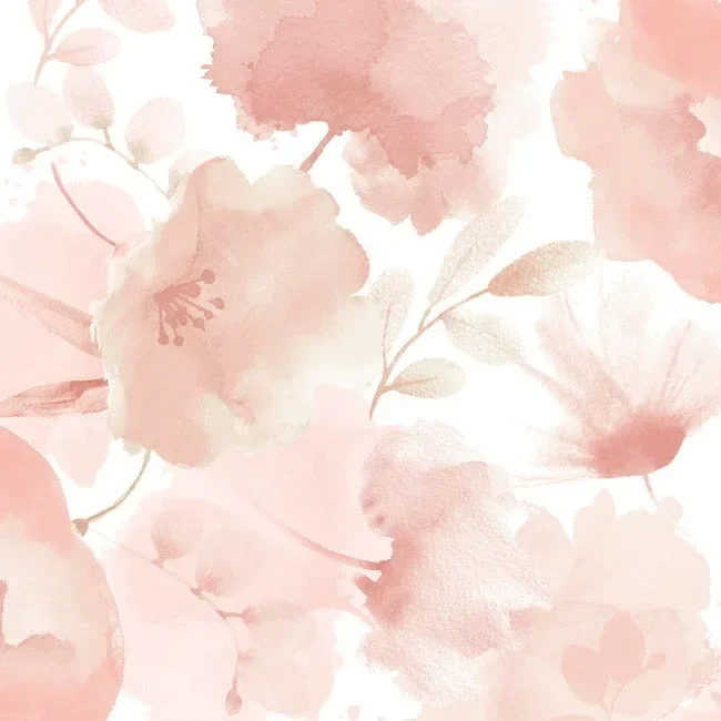 Watercolor Bouquet Wallpaper - Blush — Image 5
