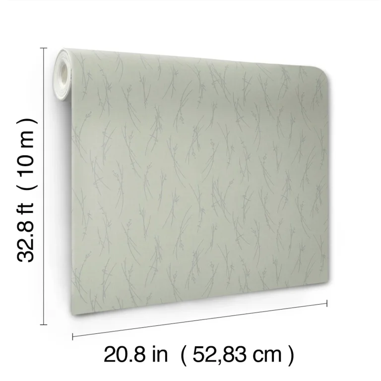 Sprigs Wallpaper - Eucalyptus/Silver — Ảnh 2