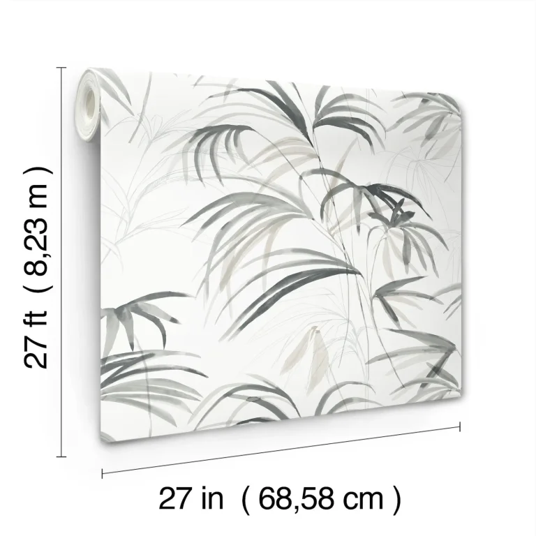 Candice Olson Inky Palms Wallpaper - Black — Ảnh 6
