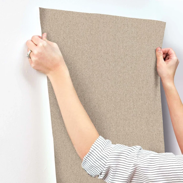 Tailored Chevron Wallpaper - Hazelnut — Image 3