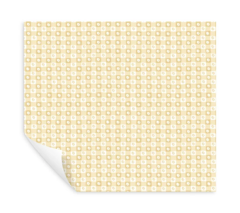 Rifle Paper Co. Daisy Gingham Floral Check Peel and Stick Wallpaper - Yellow — Ảnh 7