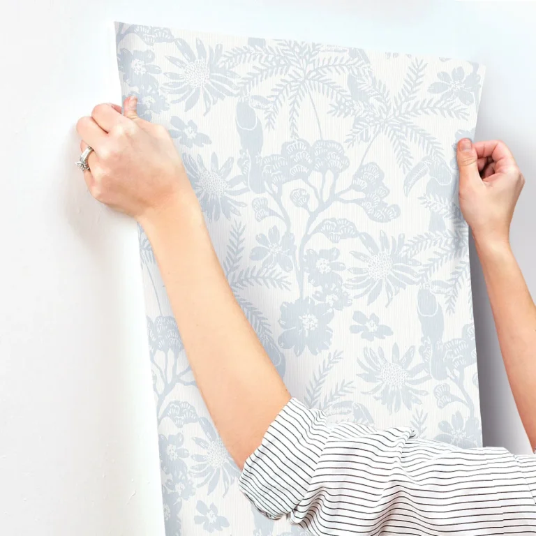 Jacaranda Tropical Trail Wallpaper - Light Blue — Ảnh 4