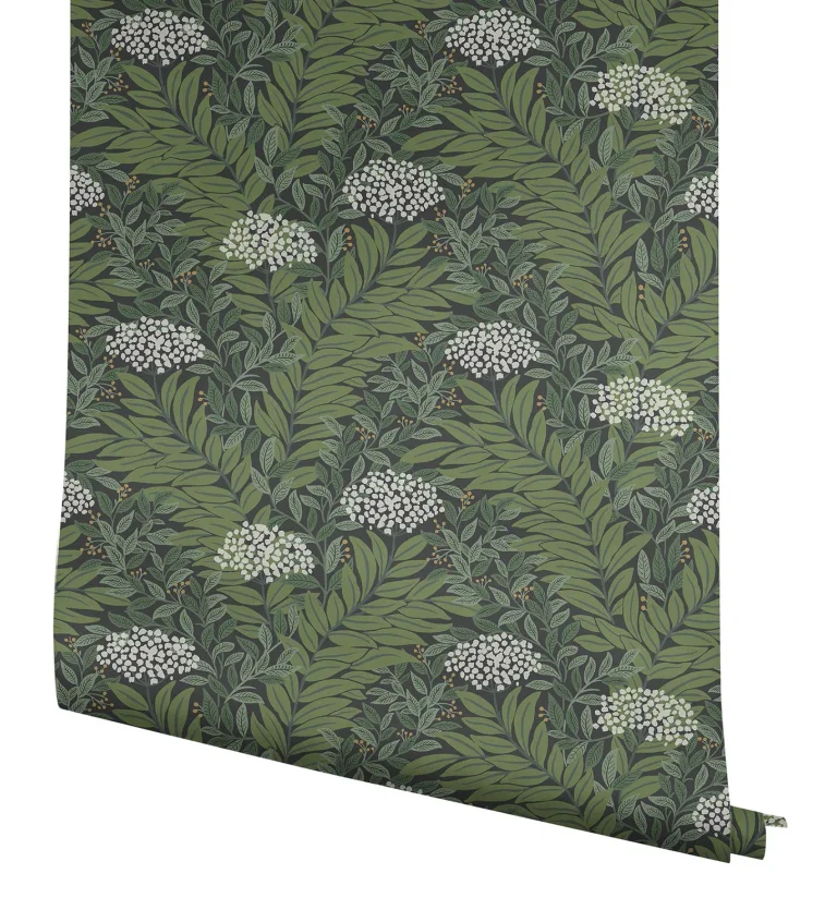 Rifle Paper Co. Highgrove Wallpaper - Black — Ảnh 6