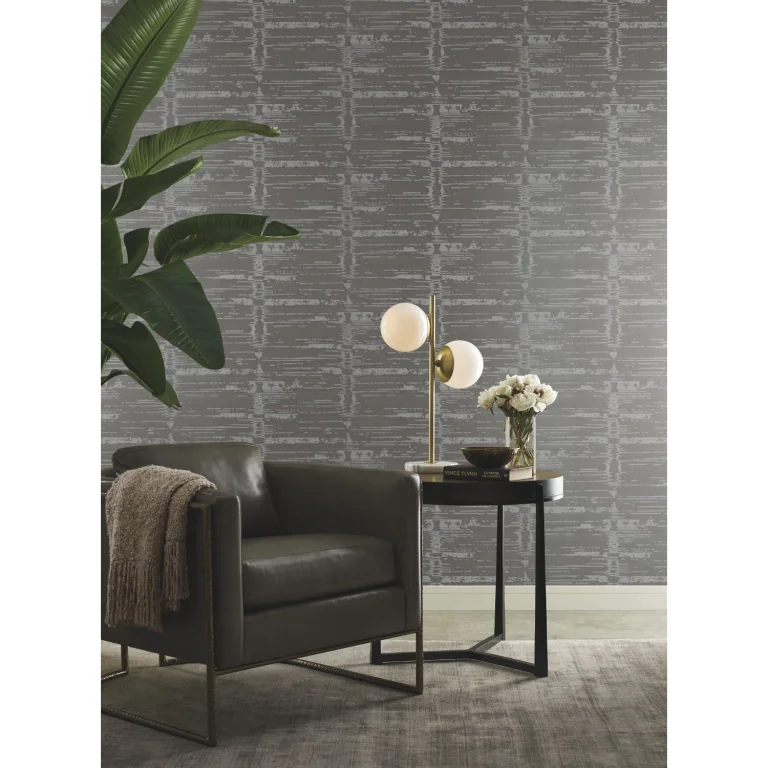 Candice Olson Velveteen Wallpaper - Gray/Natural — Ảnh 3