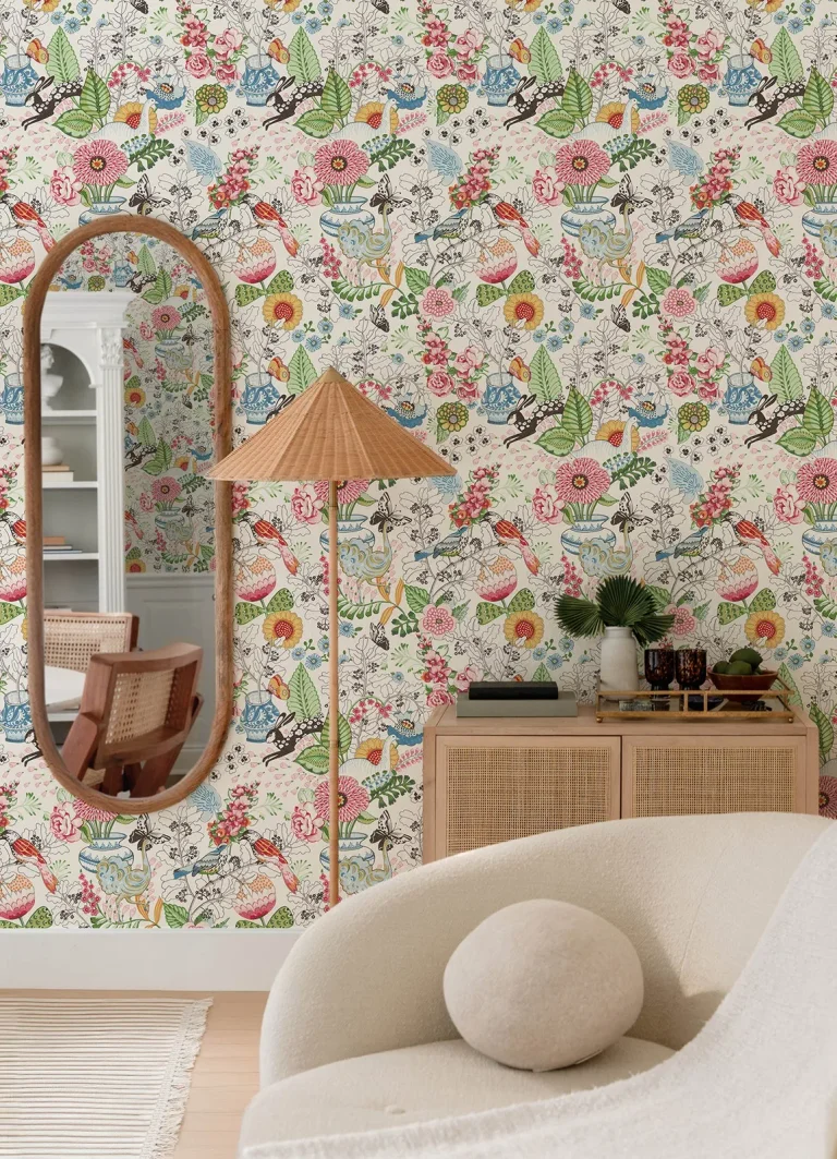 Whimsy Fauna Wallpaper - Multicolor — Ảnh 4
