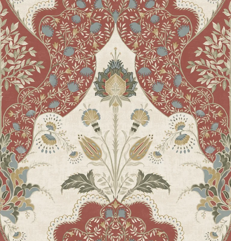 Auden Floral Grandeur Wallpaper - Ruby — Ảnh 5