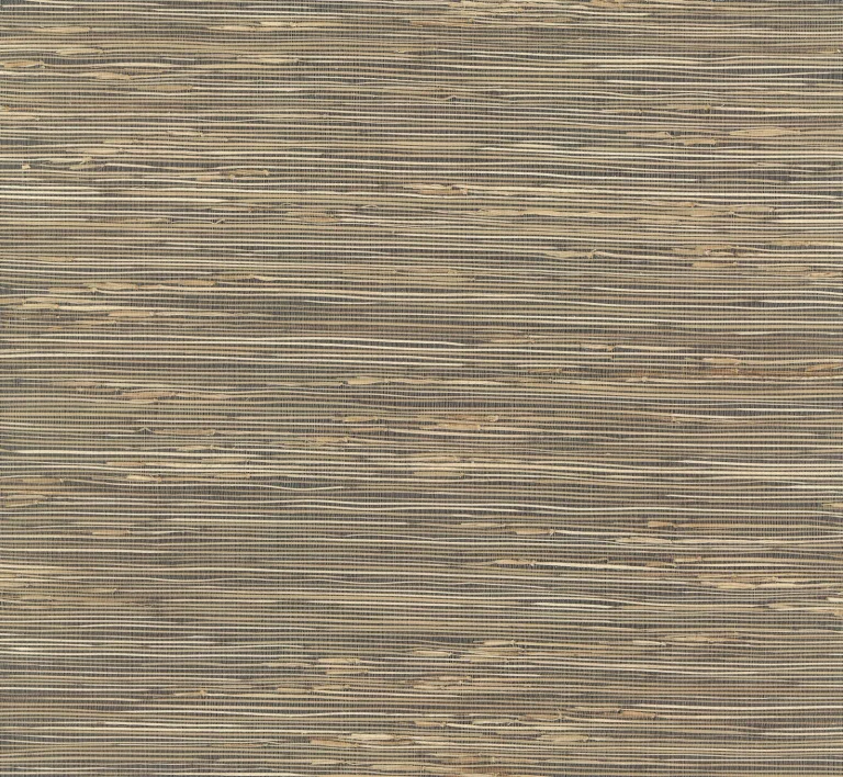 River Grass Wallpaper - Black/Beige