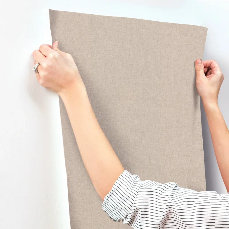 Hardy Linen Wallpaper - Jute — Ảnh 2