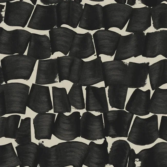 Brushed Ink Wallpaper - Black — Image 5